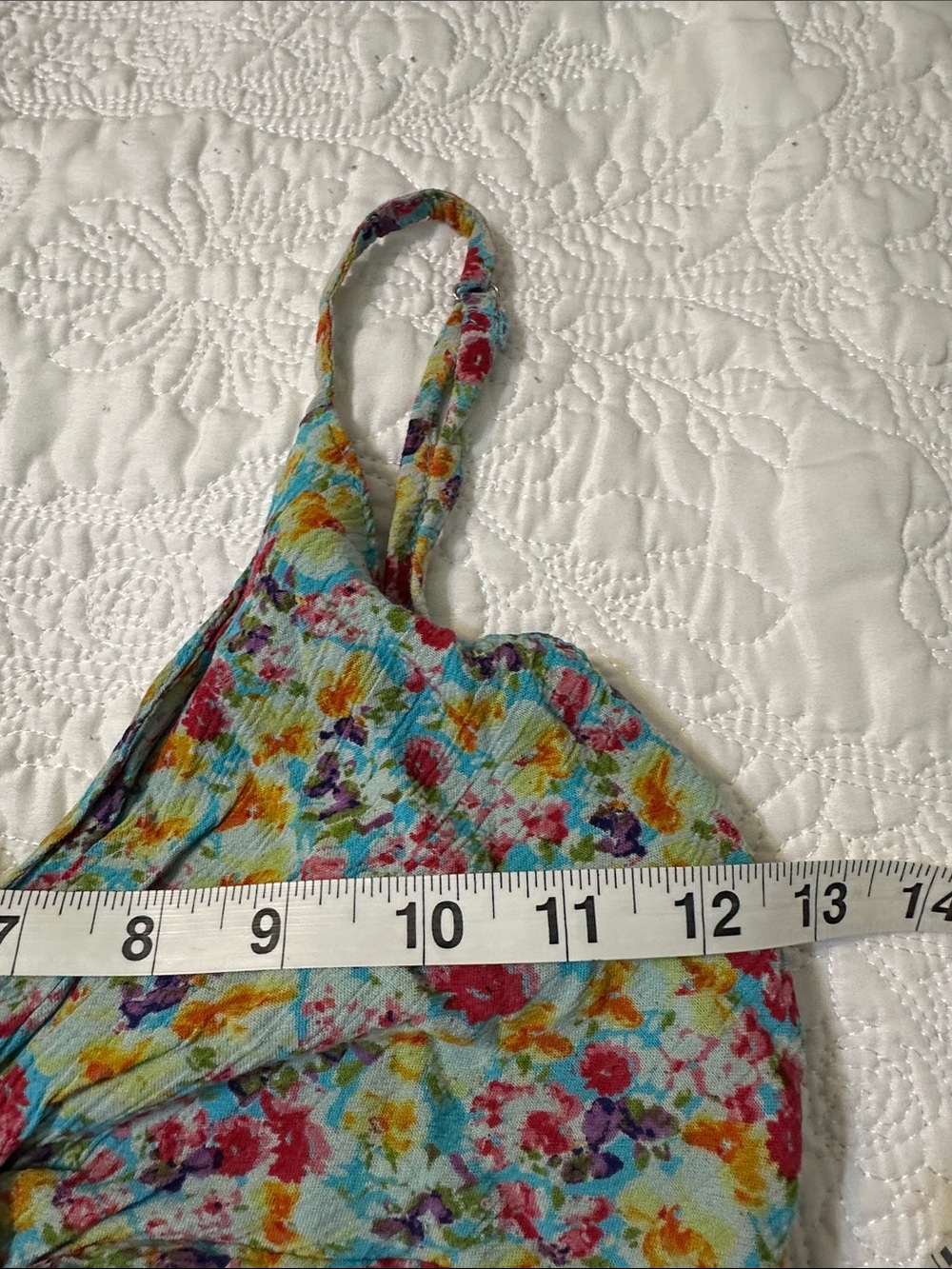Angie Floral Maxi Dress in Blue, Yellow, Pink - Picture 6 of 9